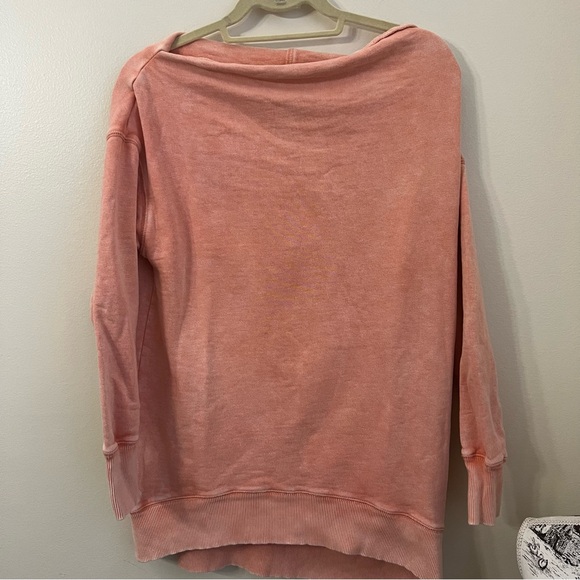 Pilcro by Anthropologie Donna Boatneck Tunic Terry Sweatshirt Small - Picture 4 of 9
